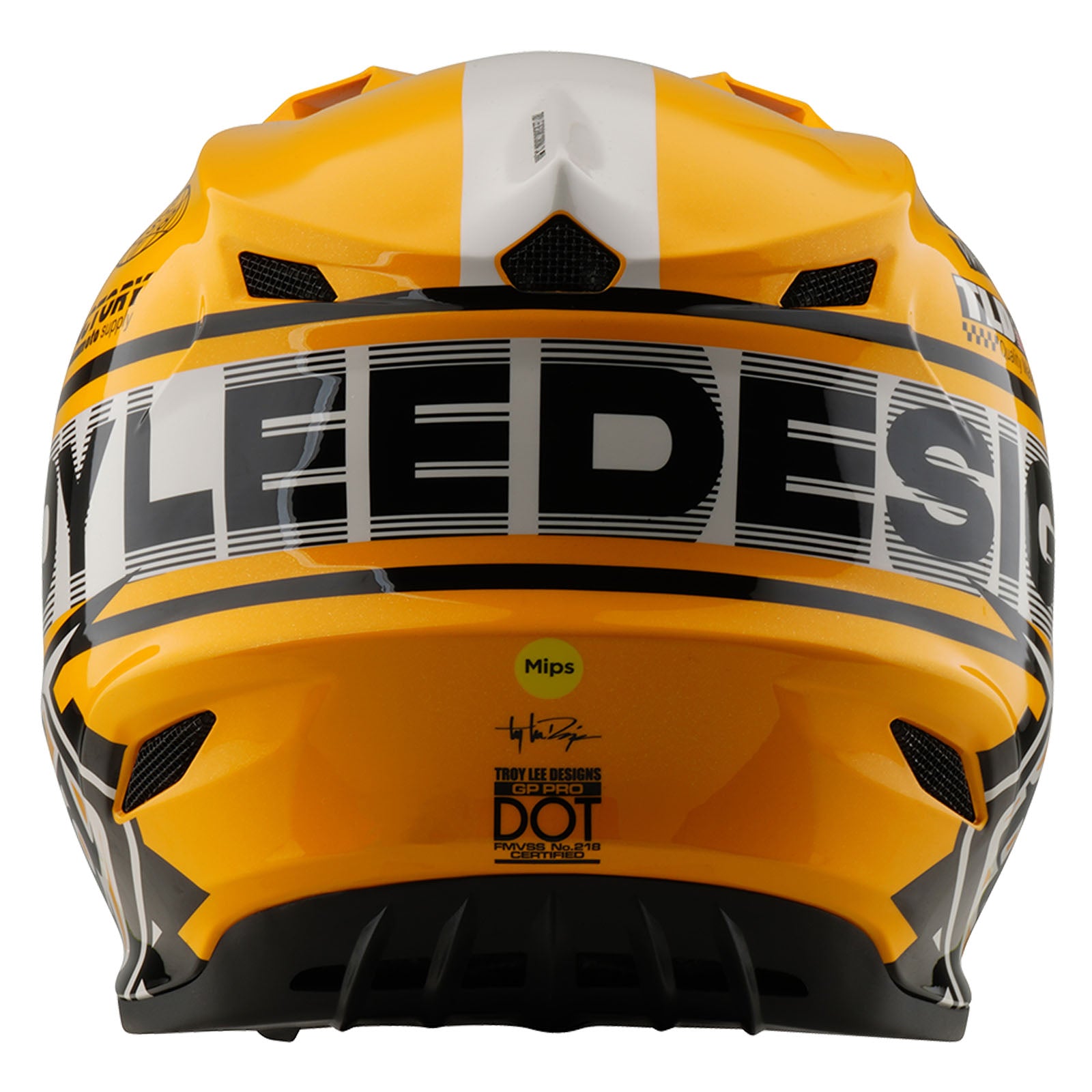 KORE GASS イエロー ペダル GP Pro Helmet Fifty-50 White / Gold – Troy Lee Designs