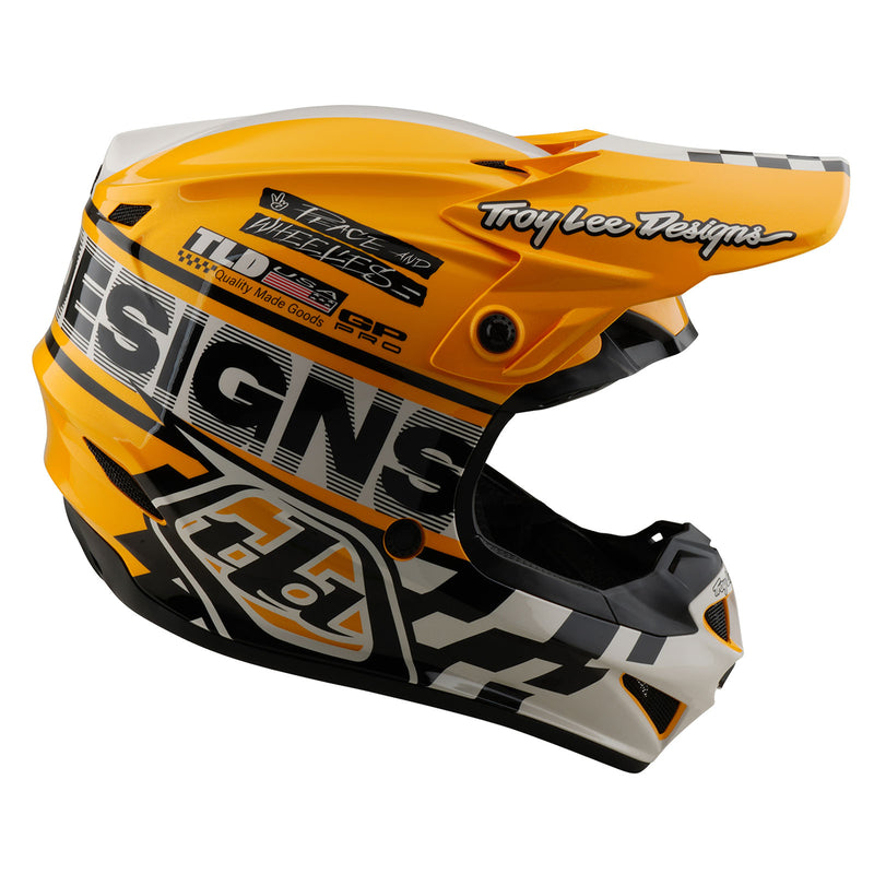 Casque Youth GP Pro Fifty-50 Blanc / Or