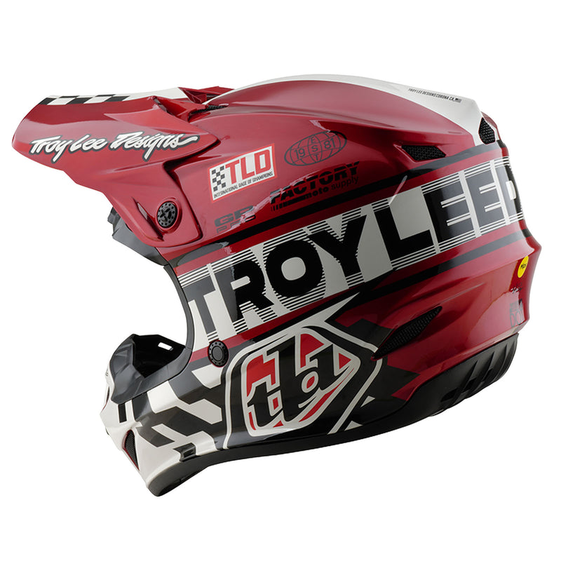 Casque Youth GP Pro Fifty-50 Blanc / Rouge