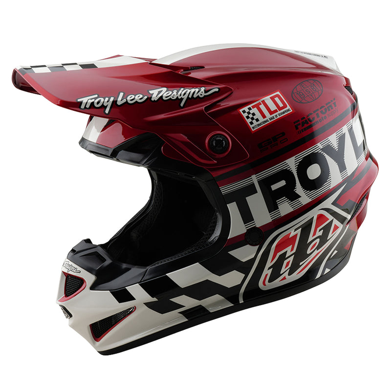 Casque Youth GP Pro Fifty-50 Blanc / Rouge