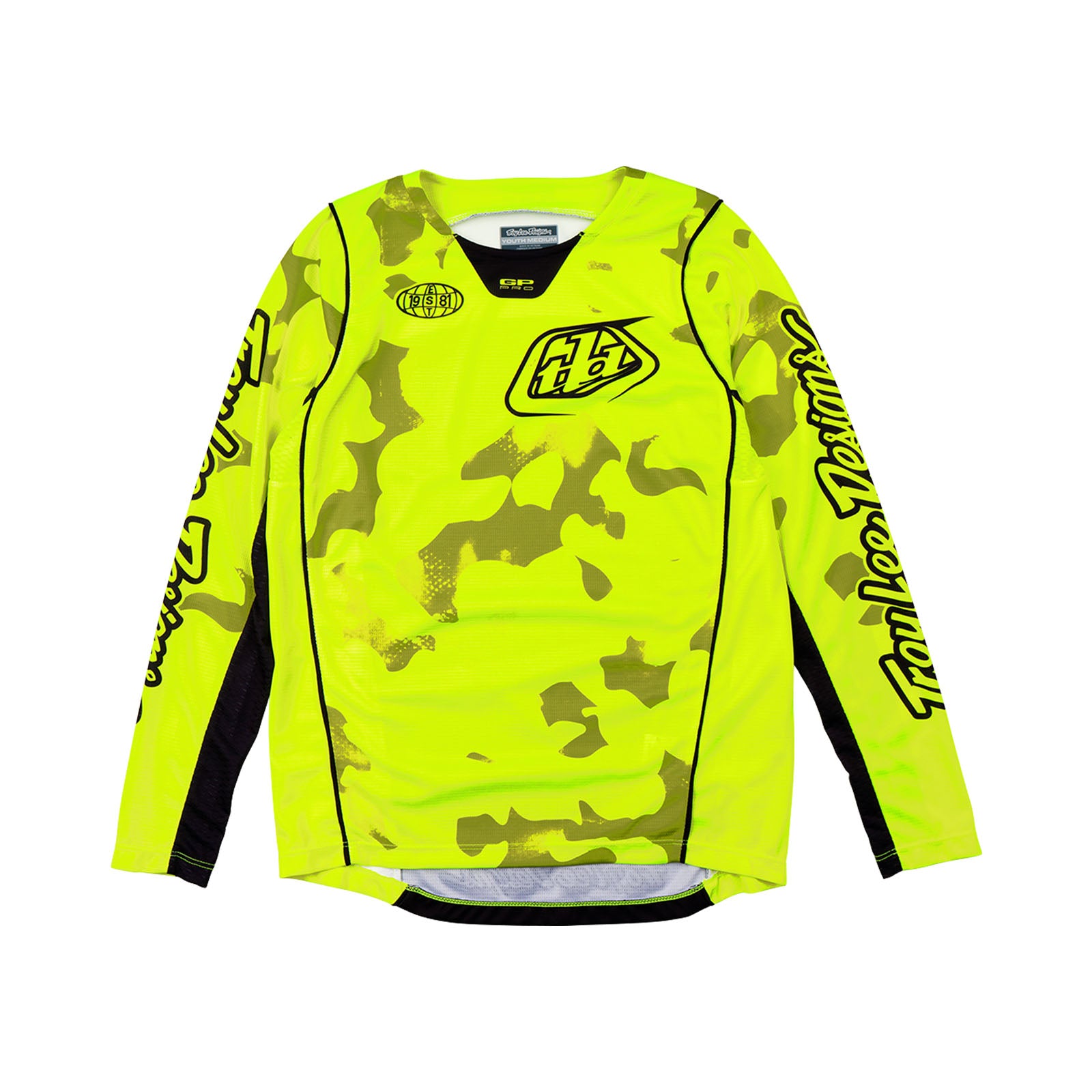 Youth GP Pro Jersey Blotted Flo Yellow