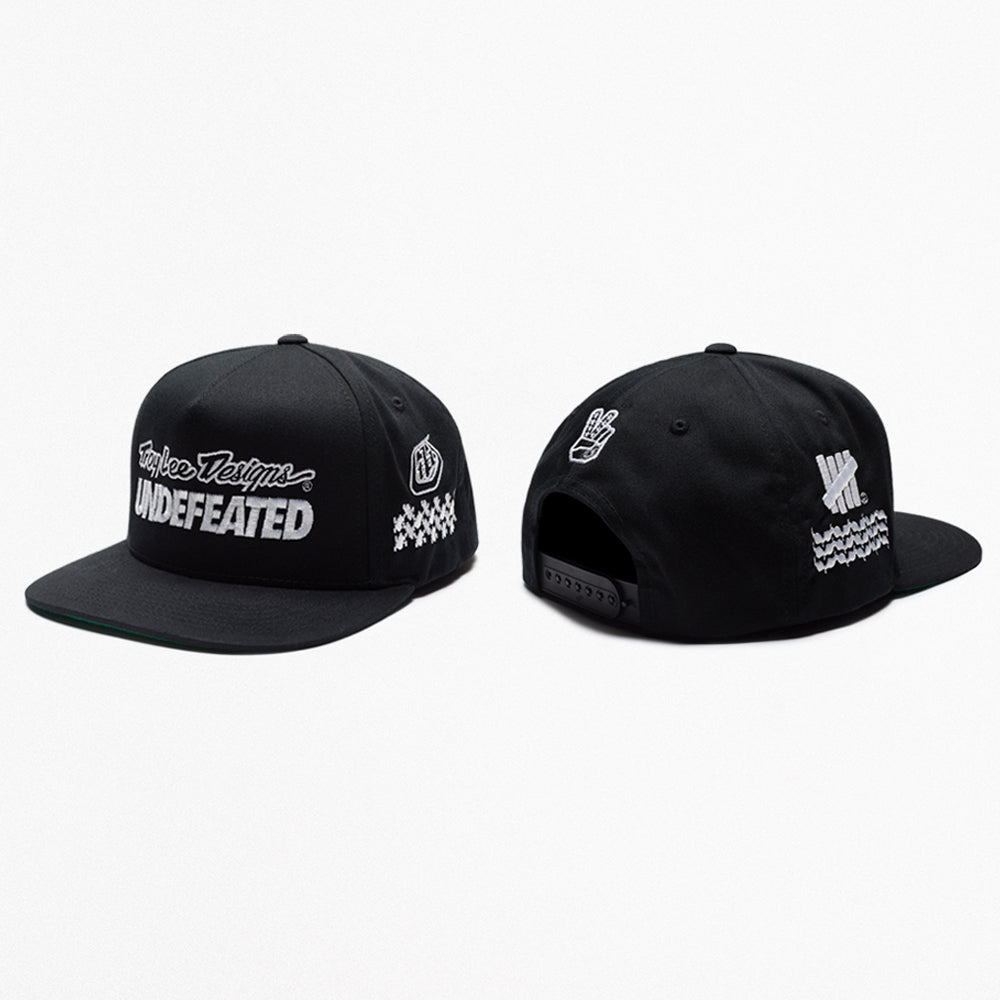 Strapback Hat Undefeated X Troy Lee Designs Black