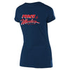 T-shirt à manches courtes Wmns Peace &amp; Wheelies Heather Navy