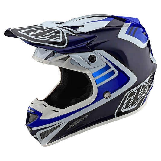 Casque SE4 Carbon Flash Bleu / Blanc