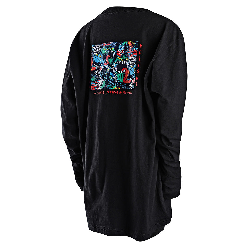 Youth Long Sleeve Tee History Black