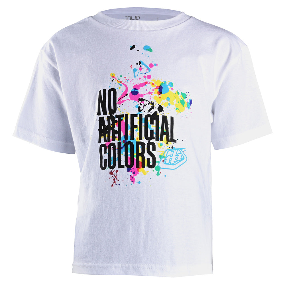 T-shirt à manches courtes pour jeunes, sans couleurs artificielles, blanc