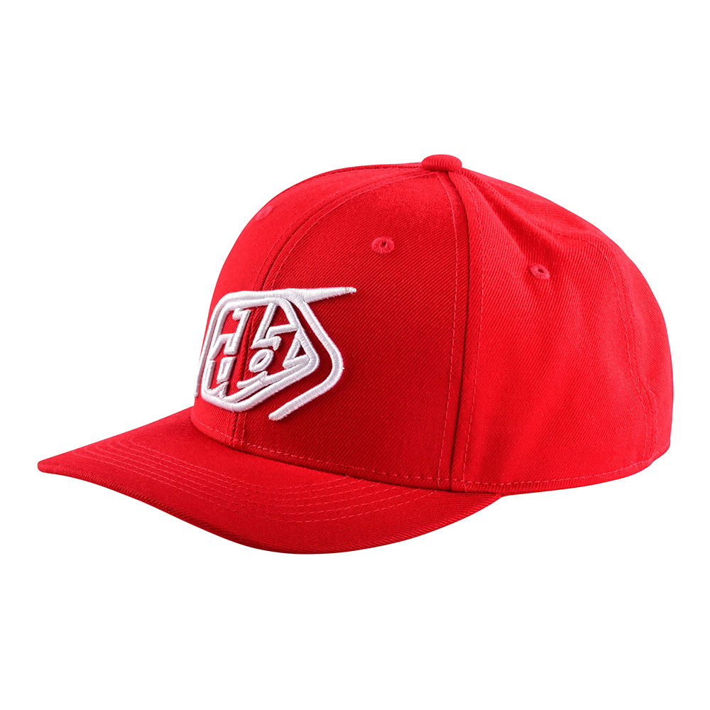 Casquette Snapback courte rouge/blanche