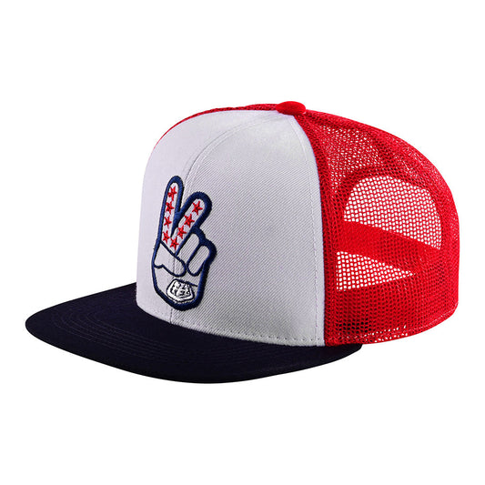 Casquette Snapback Peace Out Rouge / Blanc