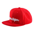 Casquette Snapback rouge/blanche à motif signature