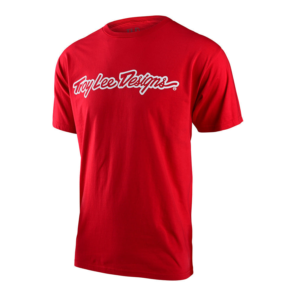 T-shirt à manches courtes Signature Rouge