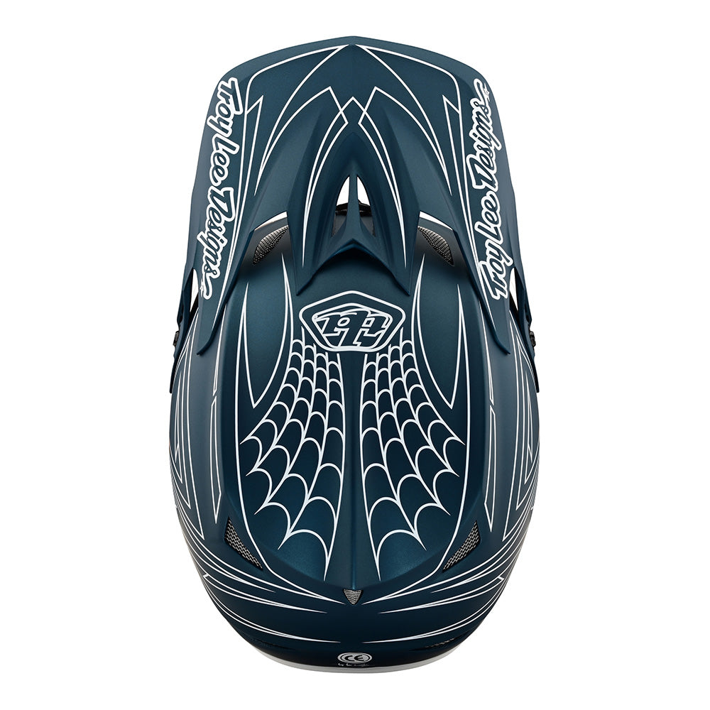 Troy Lee Designs D3 Fiberlite Helmet Spiderstripe - Another Bike