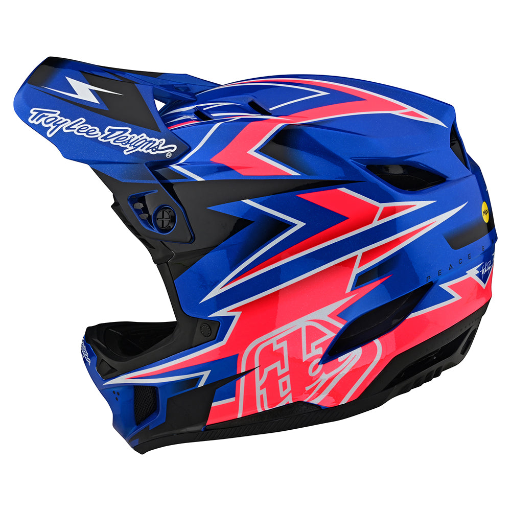 D4 Composite Helmet W/MIPS Volt Blue – Troy Lee Designs Canada