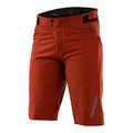 Short Ruckus avec doublure, couleur argile rouge unie