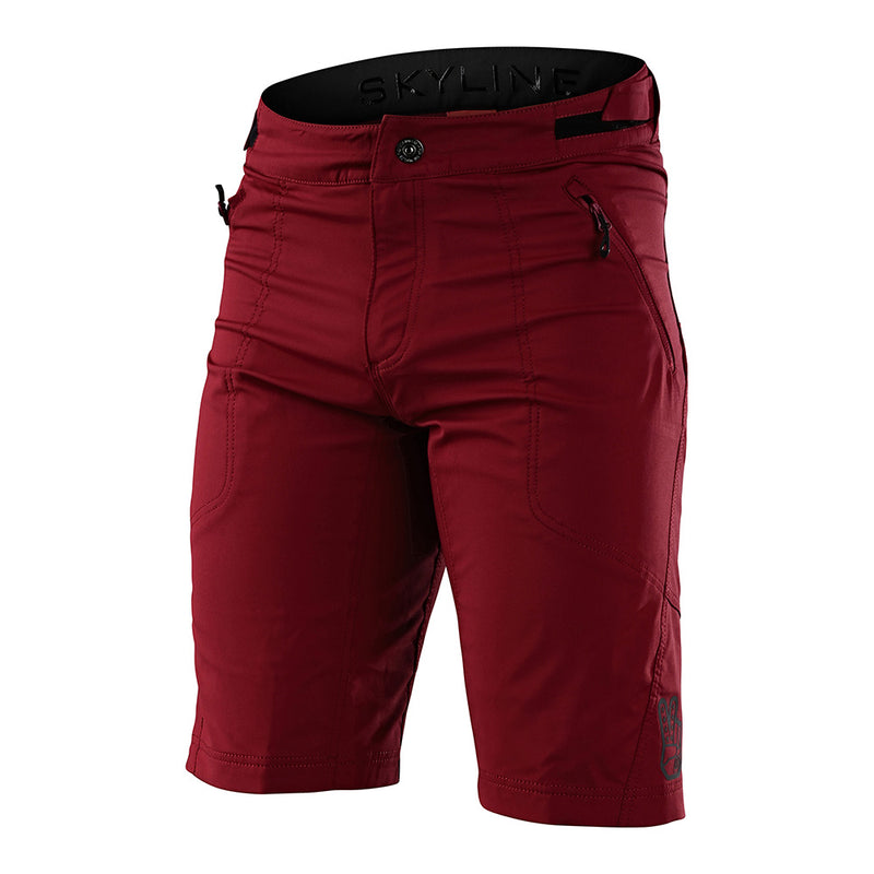 Skyline Short avec doublure couleur vin uni