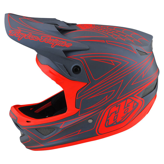 Casque D3 Fiberlite Spiderstripe Gris / Rouge