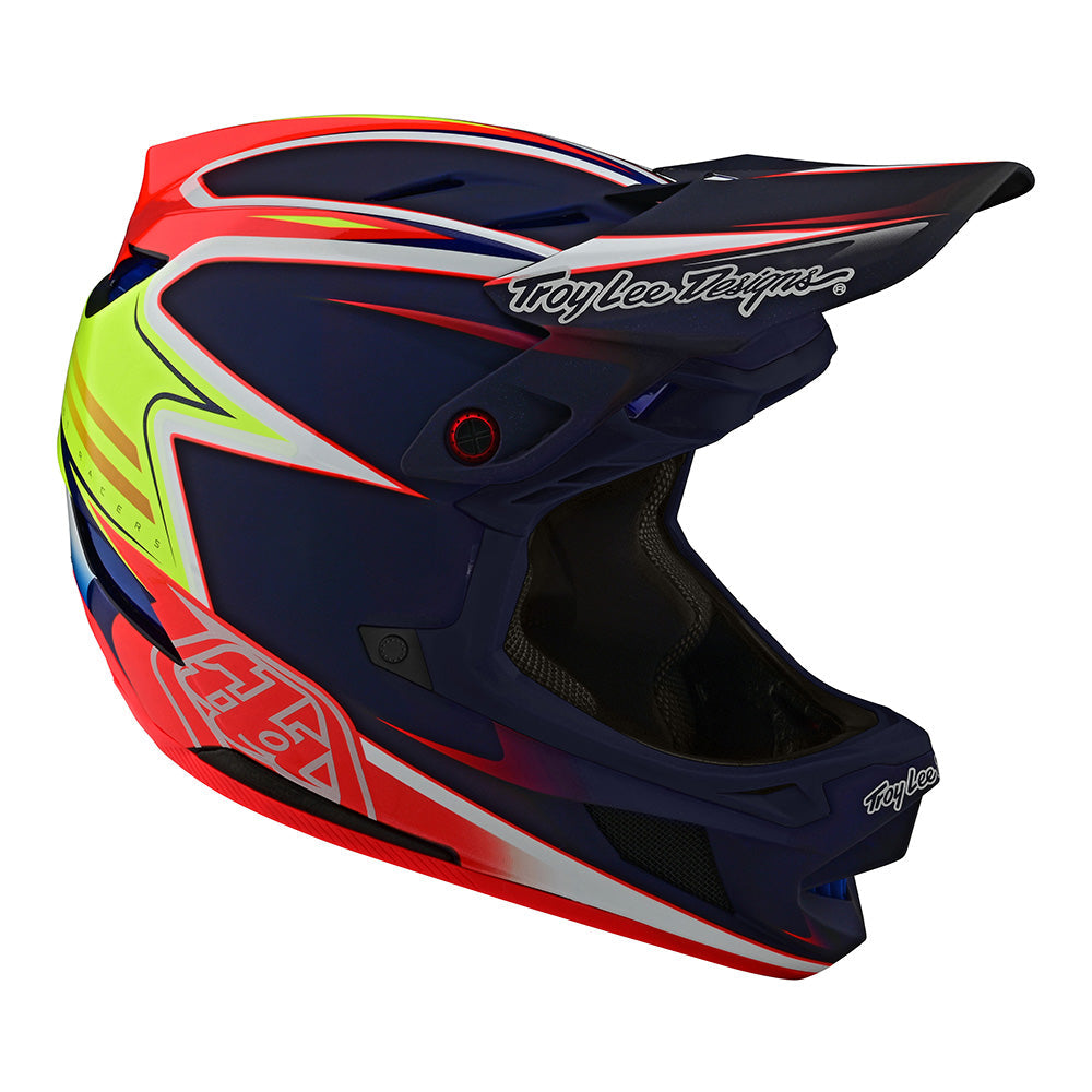 D4 Carbon Helmet W/MIPS Lines Black / Red