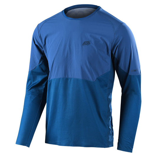 Troy Lee Designs 2022 Drift Long Sleeve Jersey - Solid Dark Slate Blue
