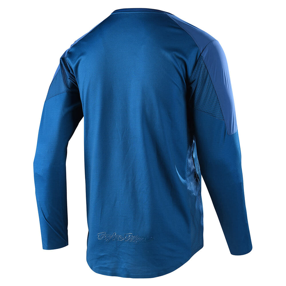 Troy Lee Designs 2022 Drift Long Sleeve Jersey - Solid Dark Slate Blue