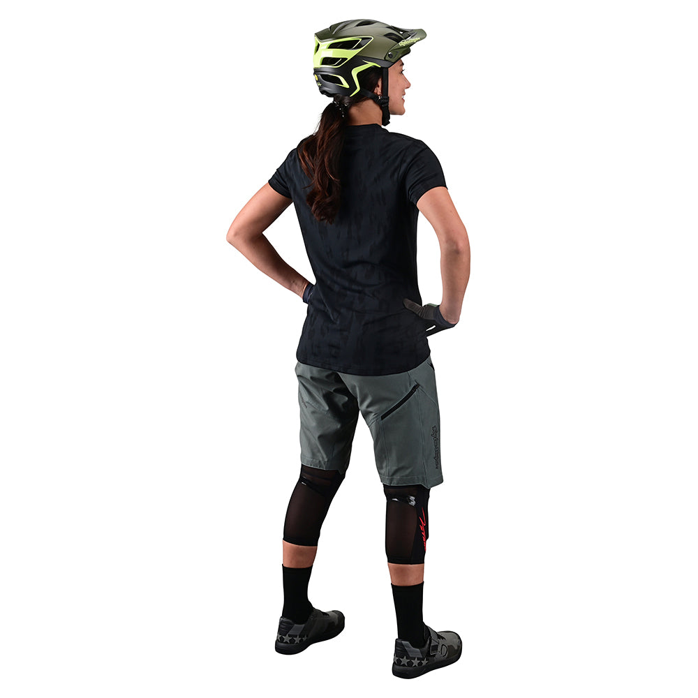 Womens Lilium SS Jersey Jacquard Black