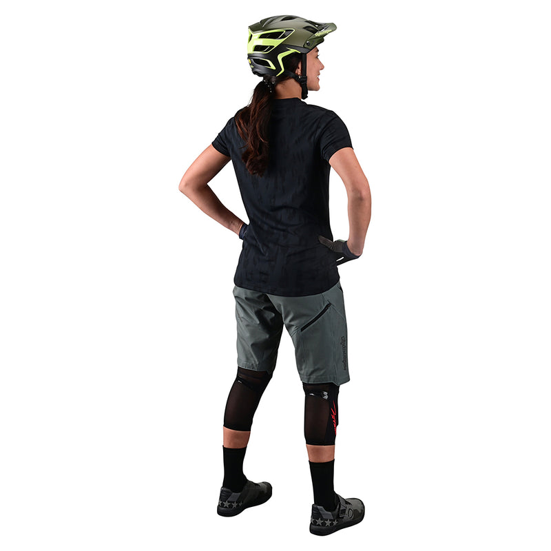 Womens Lilium SS Jersey Jacquard Black