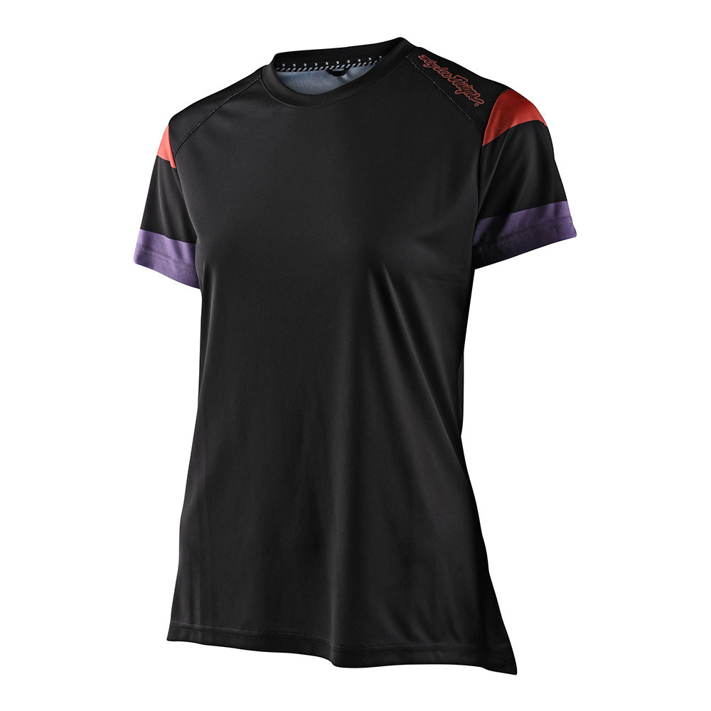 Womens Lilium SS Jersey Rugby Black