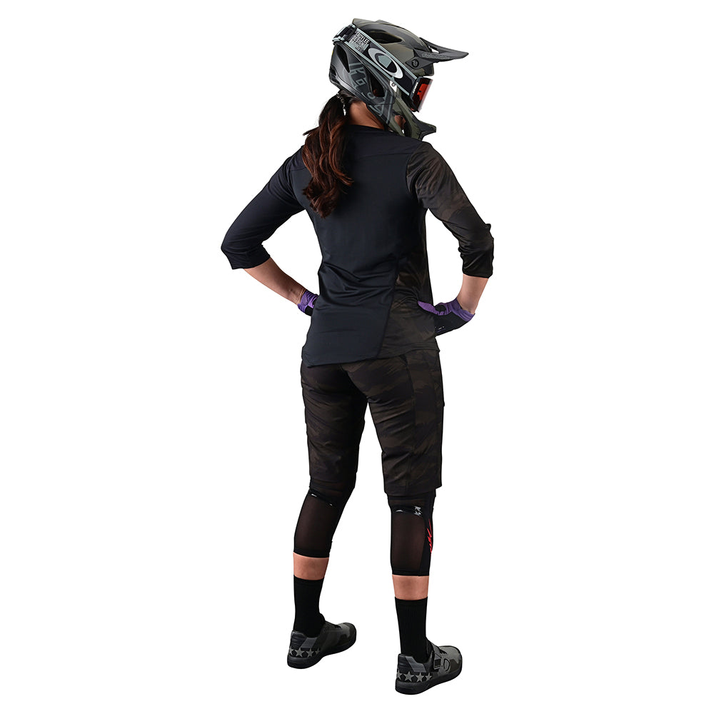 Womens Mischief Jersey Brushed Camo Army