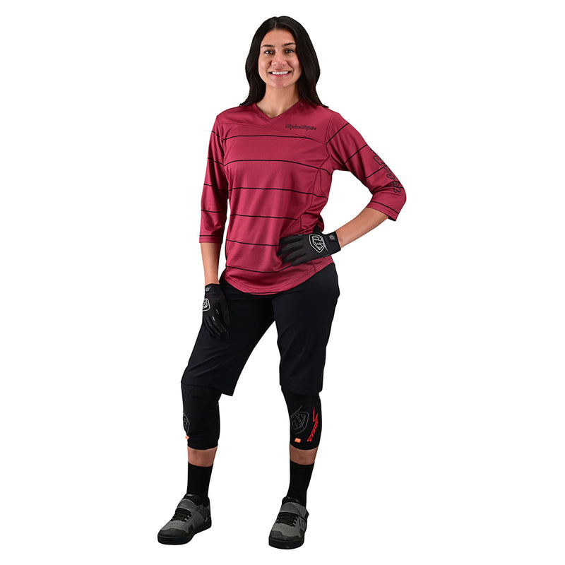 Womens Mischief Jersey Pinstripe Elderberry