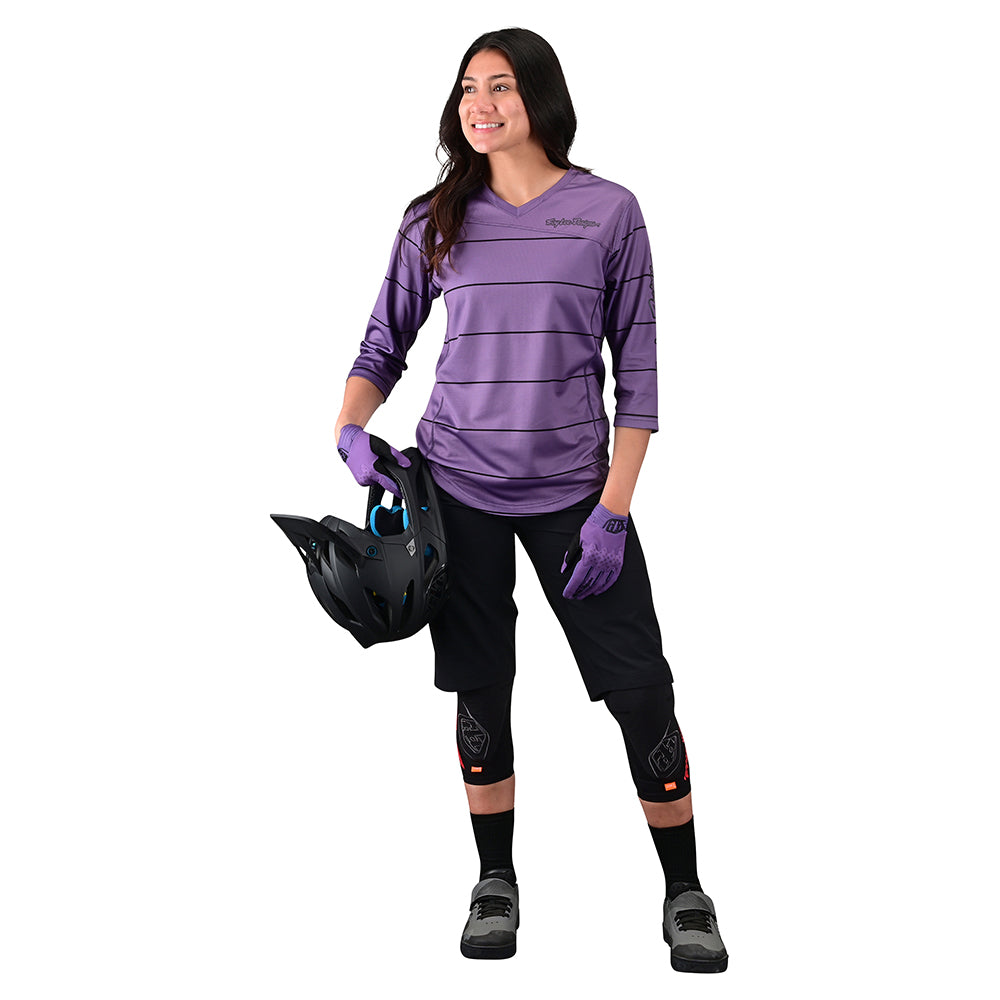 Womens Mischief Jersey Pinstripe Orchid