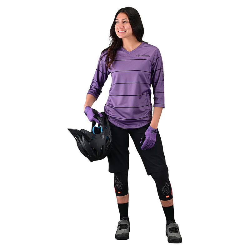 Womens Mischief Jersey Pinstripe Orchid