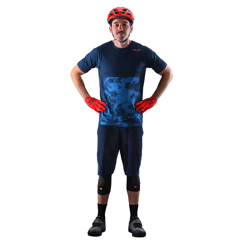 Short Skyline avec doublure bleu marine uni