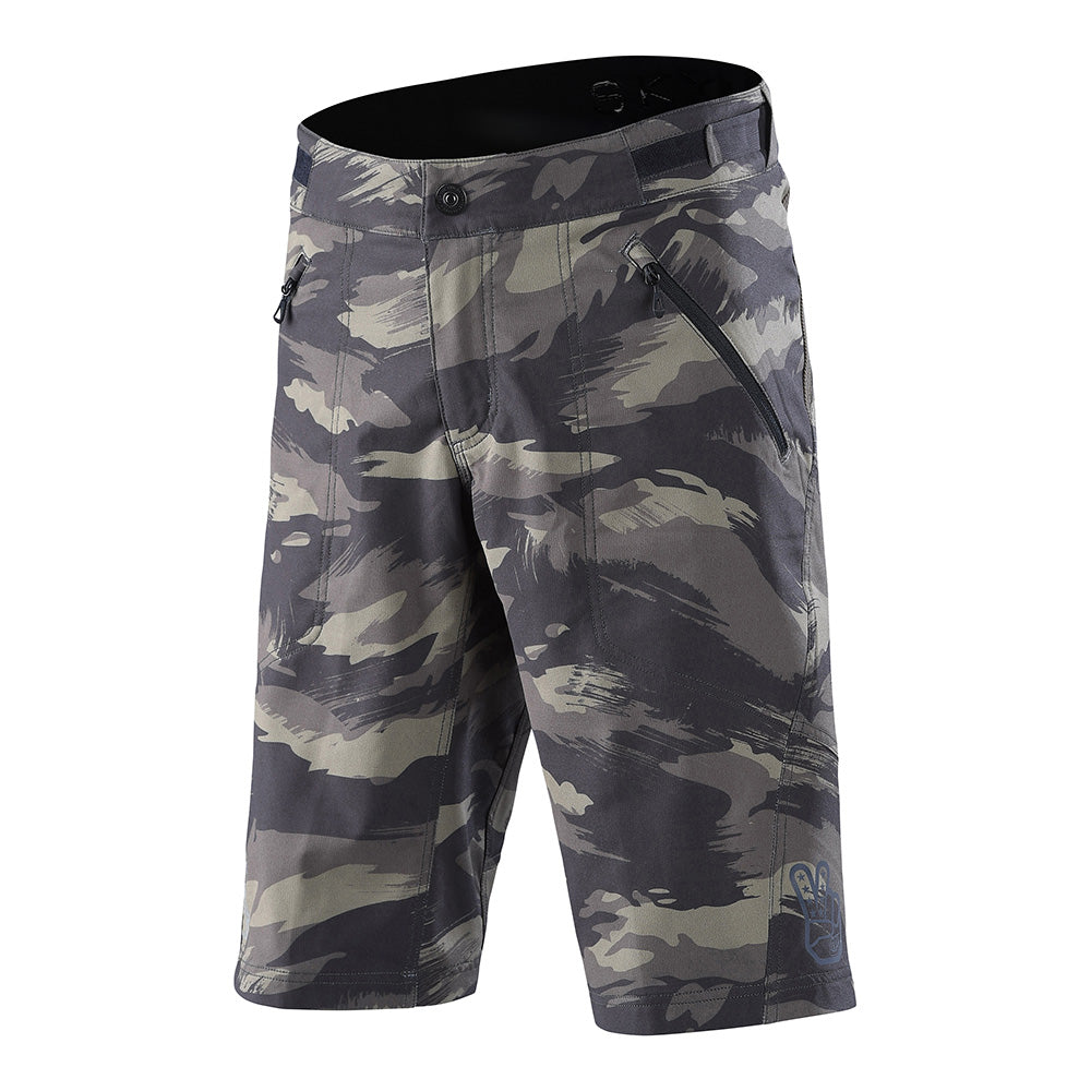 Short Skyline avec doublure camouflage brossé militaire