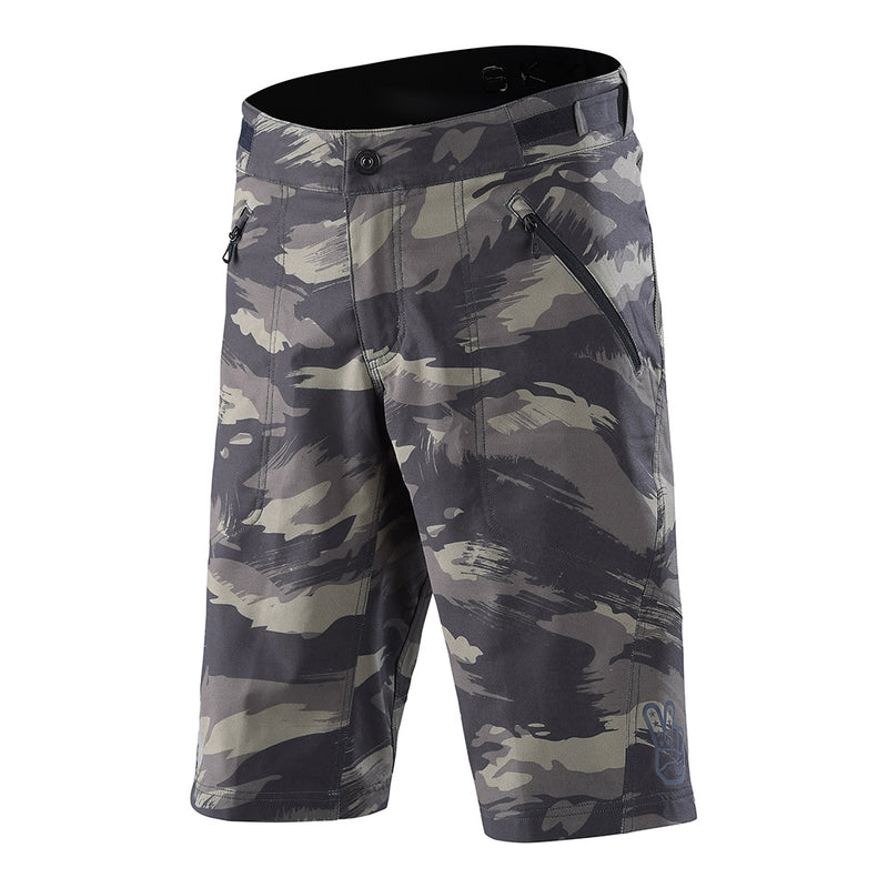Short Skyline avec doublure camouflage brossé militaire