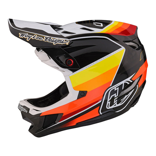 Troy Lee D4 Carbon Race Helmet - Lightning/Black