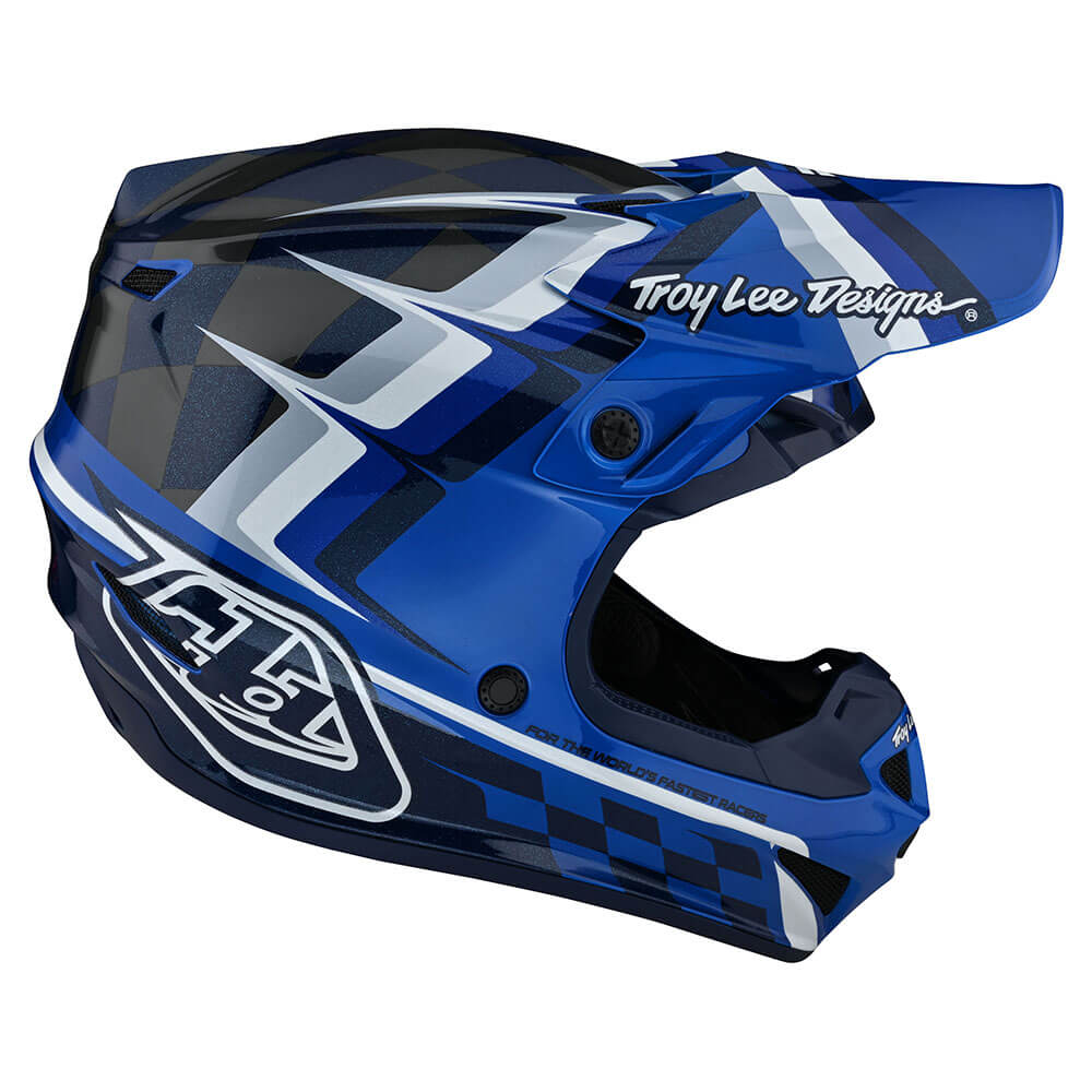 Youth SE4 Polyacrylite Helmet Warped Blue