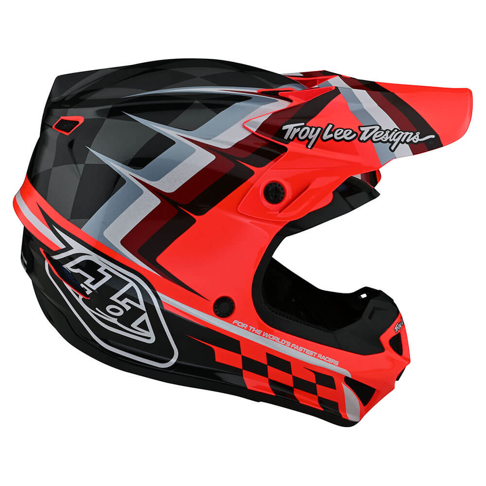 SE4 Polyacrylite Helmet W/MIPS Warped Glo Red