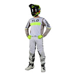 Maillot SE Pro Grid Fog / Jaune fluo