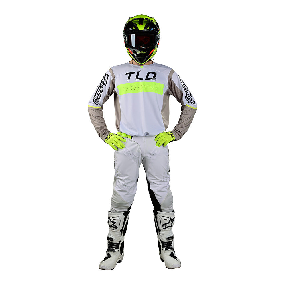 Maillot SE Pro Grid Fog / Jaune fluo