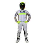 Maillot SE Pro Grid Fog / Jaune fluo