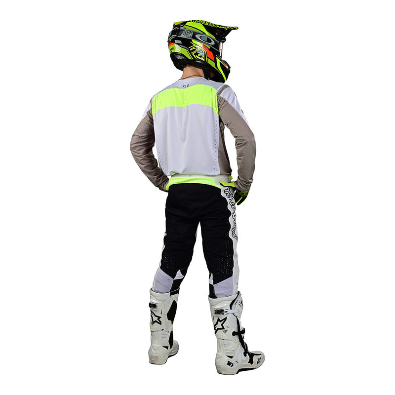 Maillot SE Pro Grid Fog / Jaune fluo