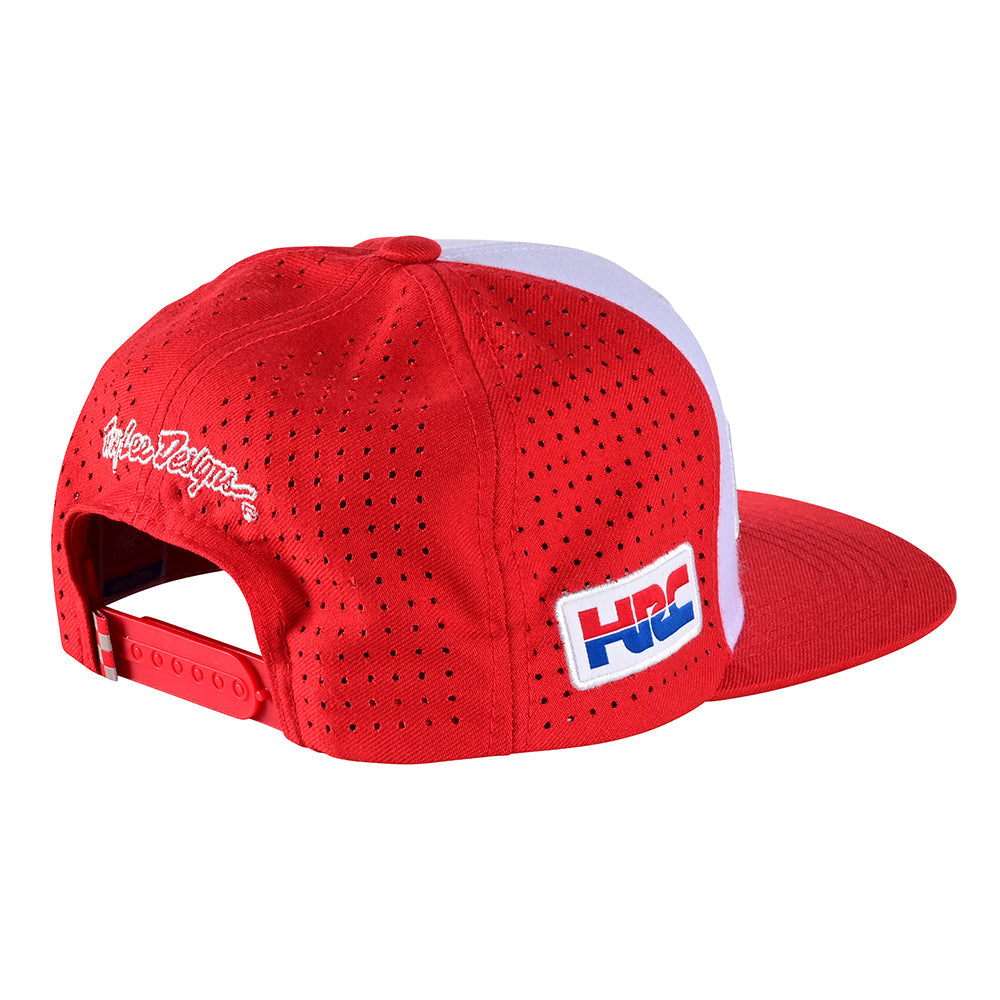 Snapback Hat TLD Honda Cr 250 Red