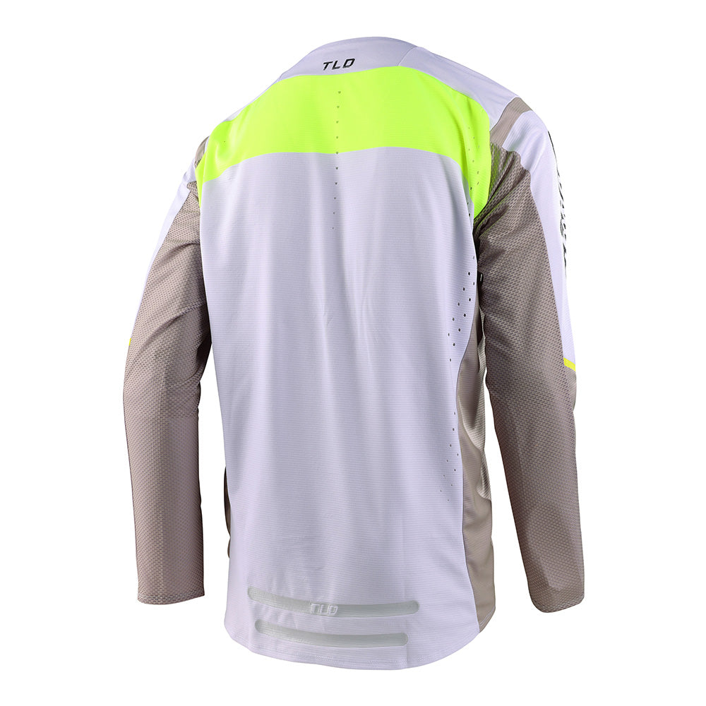 Maillot SE Pro Grid Fog / Jaune fluo