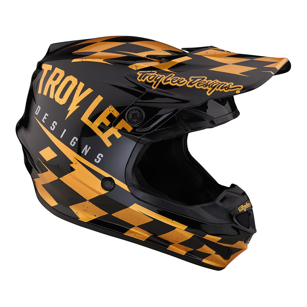 Youth SE4 Polyacrylite Helmet Race Shop Black / Gold
