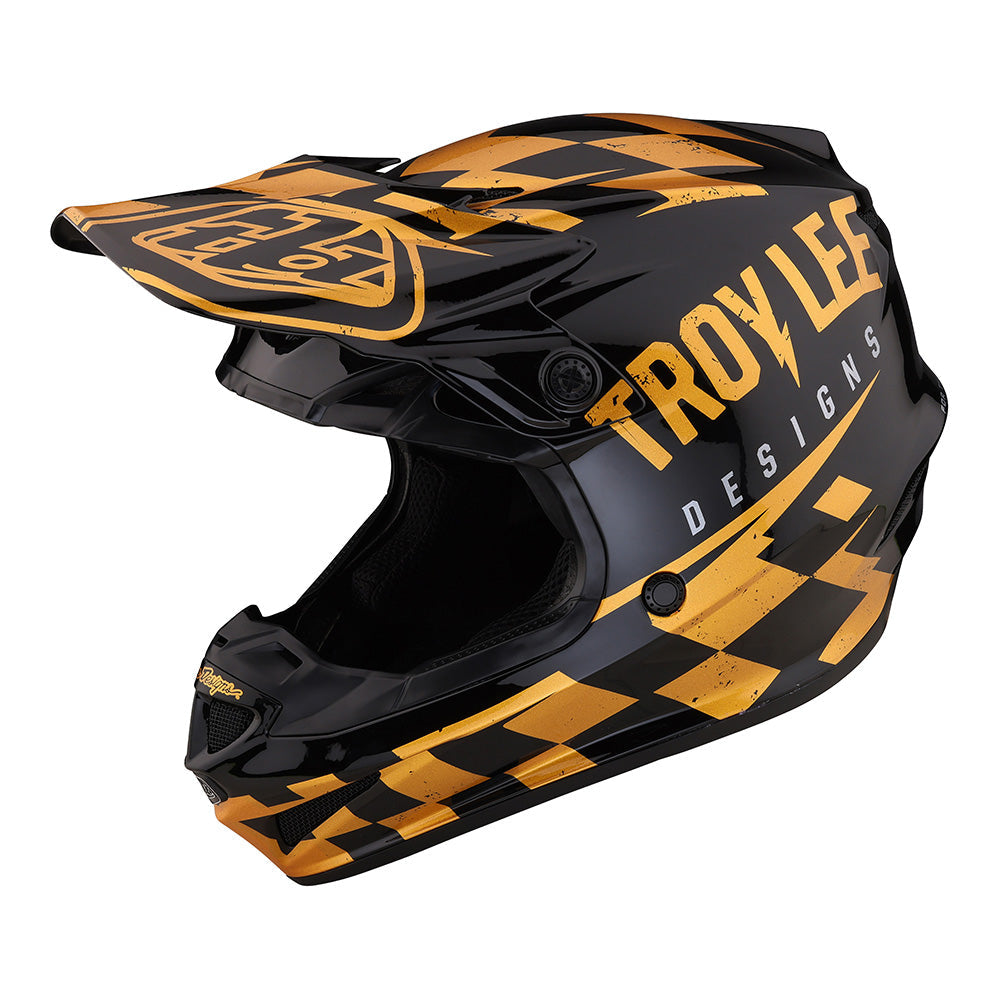 Youth SE4 Polyacrylite Helmet Race Shop Black / Gold