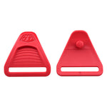 Boucle de rechange rouge uni pour genouillère Youth Rogue