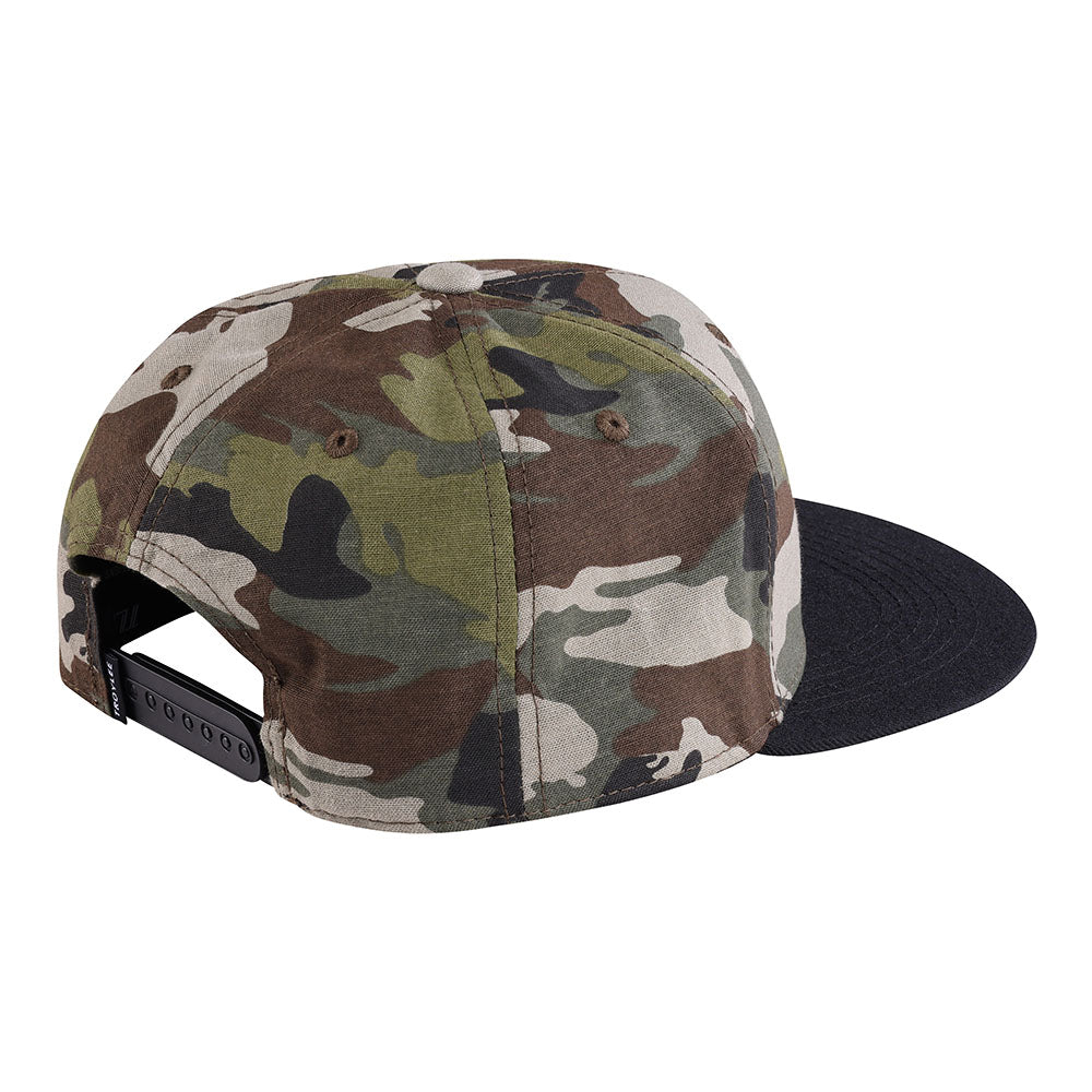 Troy Lee Designs Snapback Hat Slice Camo Army Green / Black
