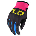 Gants GP pour femmes, noir/jaune uni