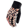Womens Luxe Glove Leopard Bronze